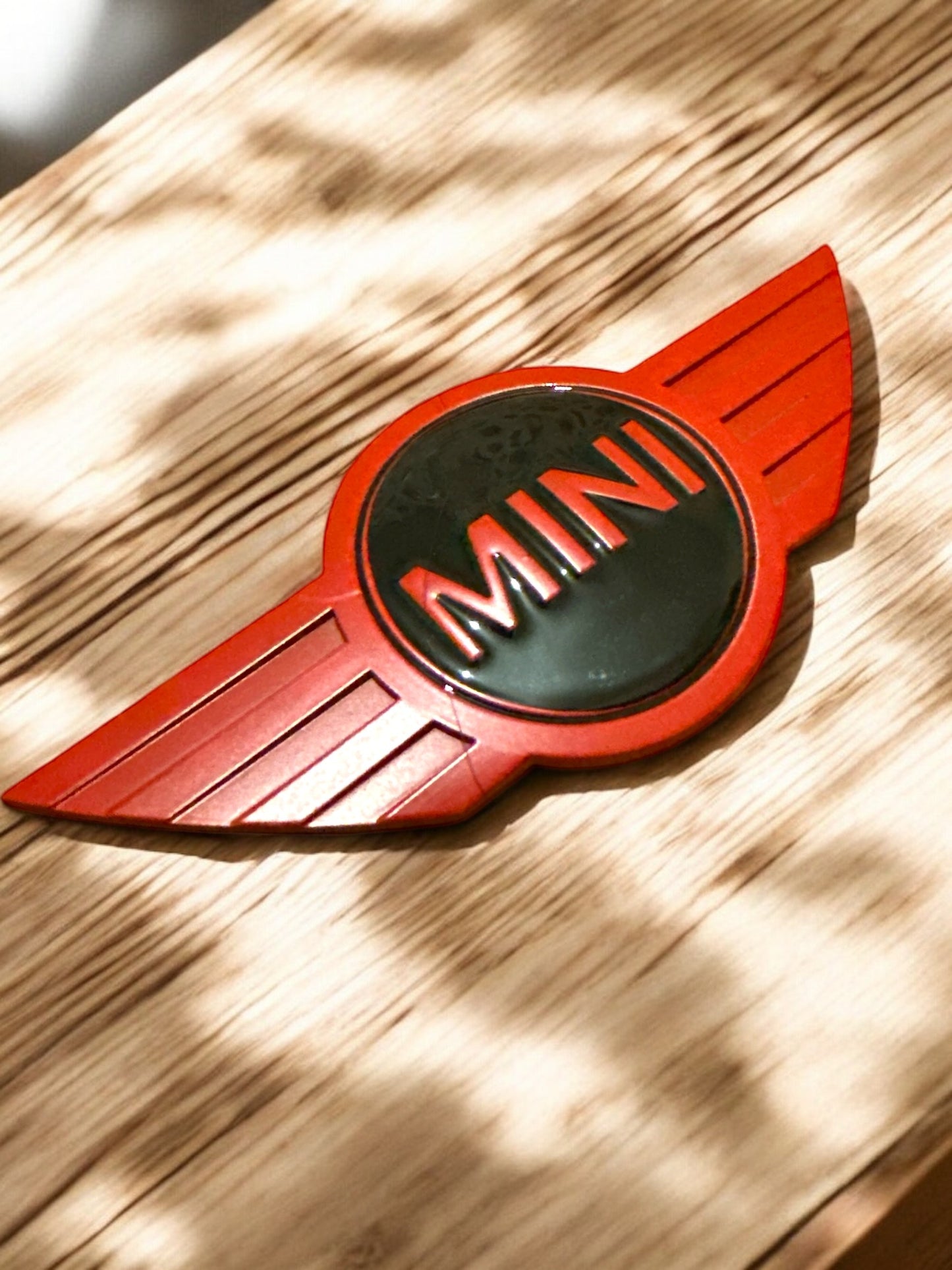 Gift Set For Front & Back MINI COOPER Badge In RED