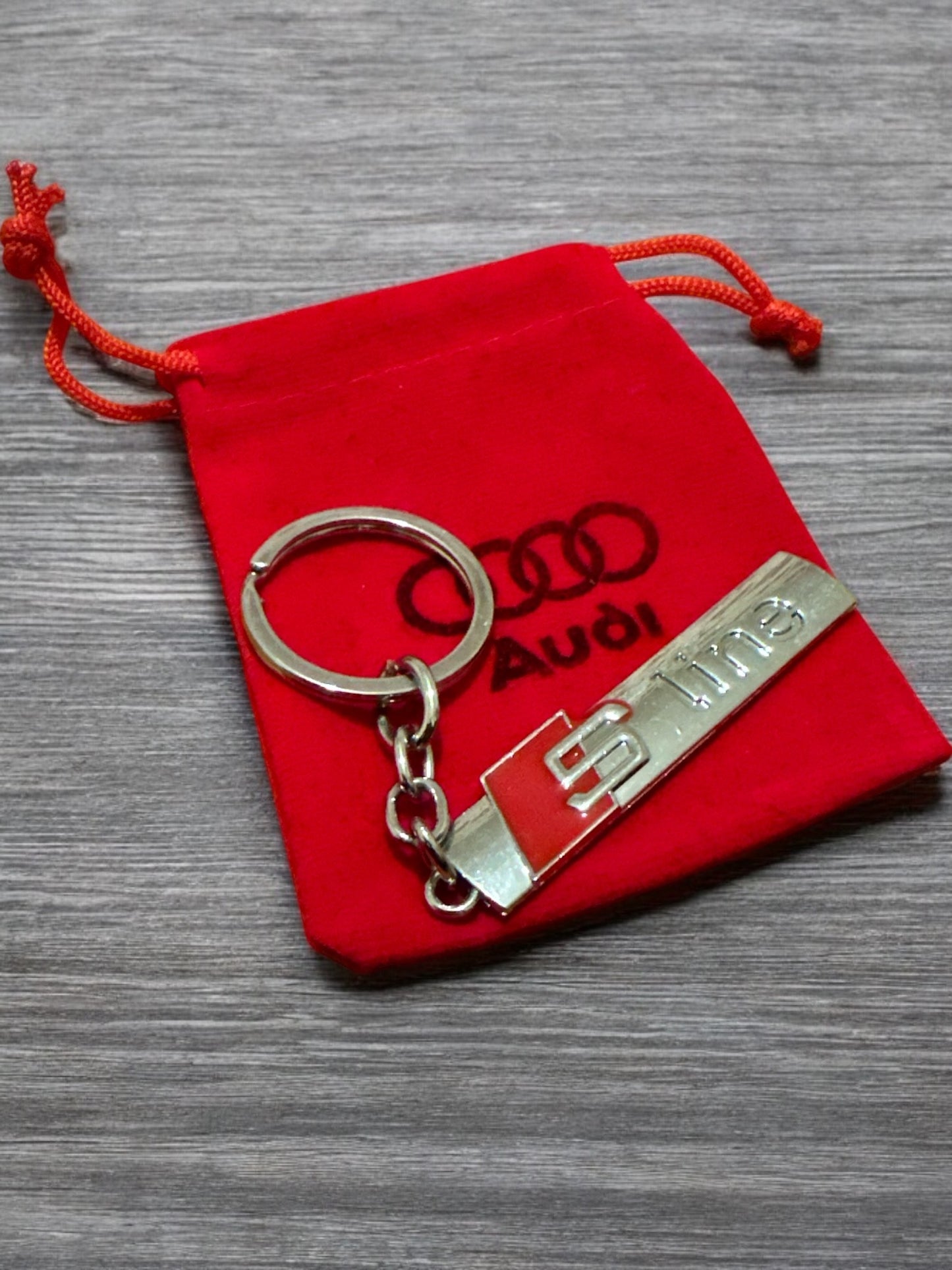 Gift Set For Audi Sline  Silver Keyring, Keychain & Gift Bag